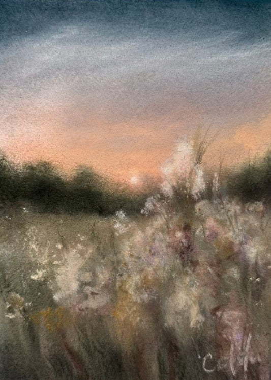 Floral Sunset - 5x7" Print