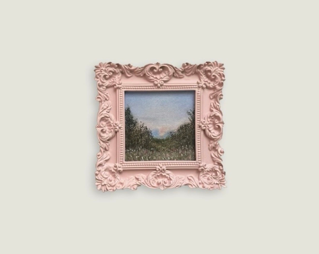 Pink Meadow - 4x4”