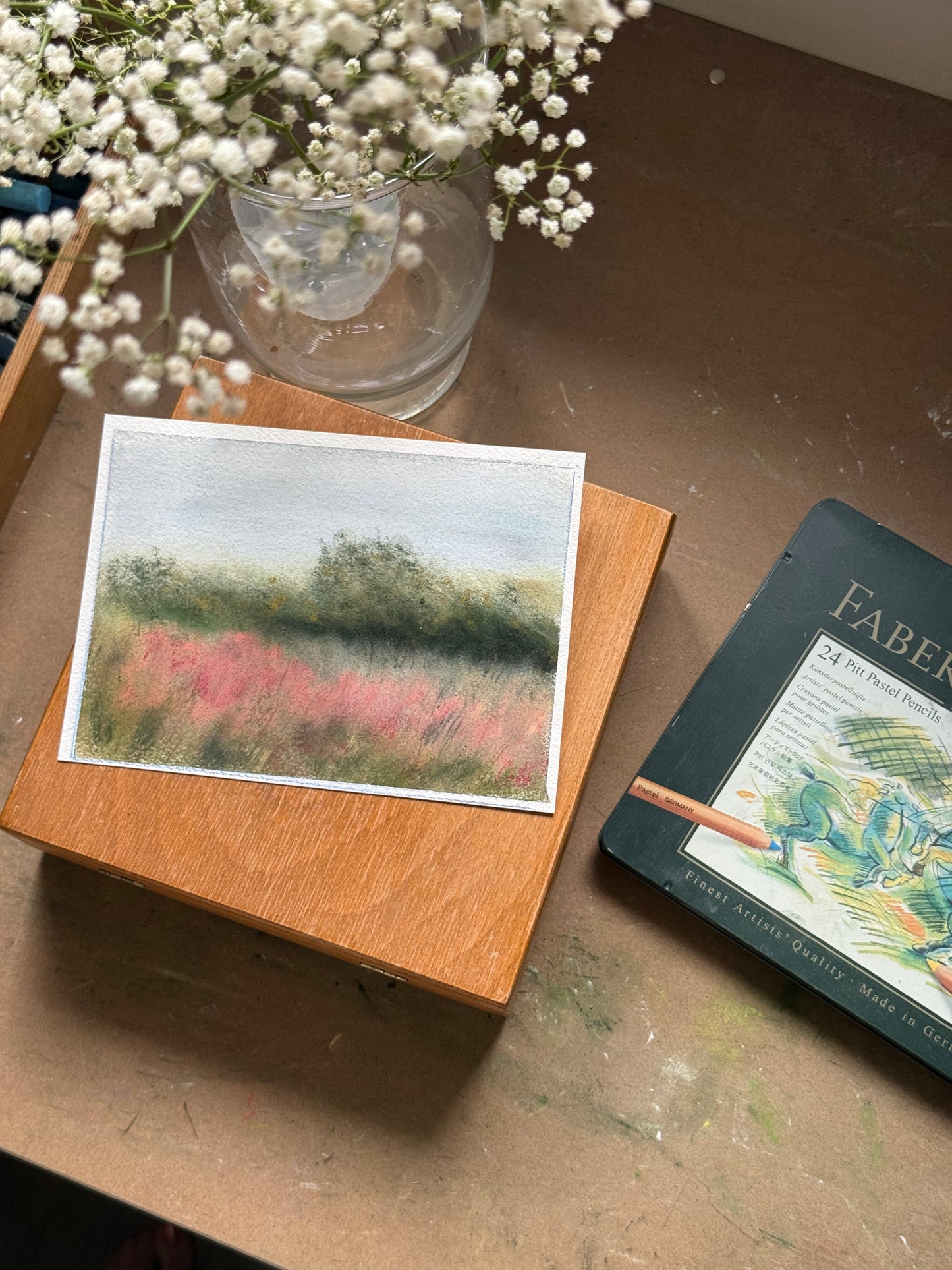 Pink Meadow - 5x7"