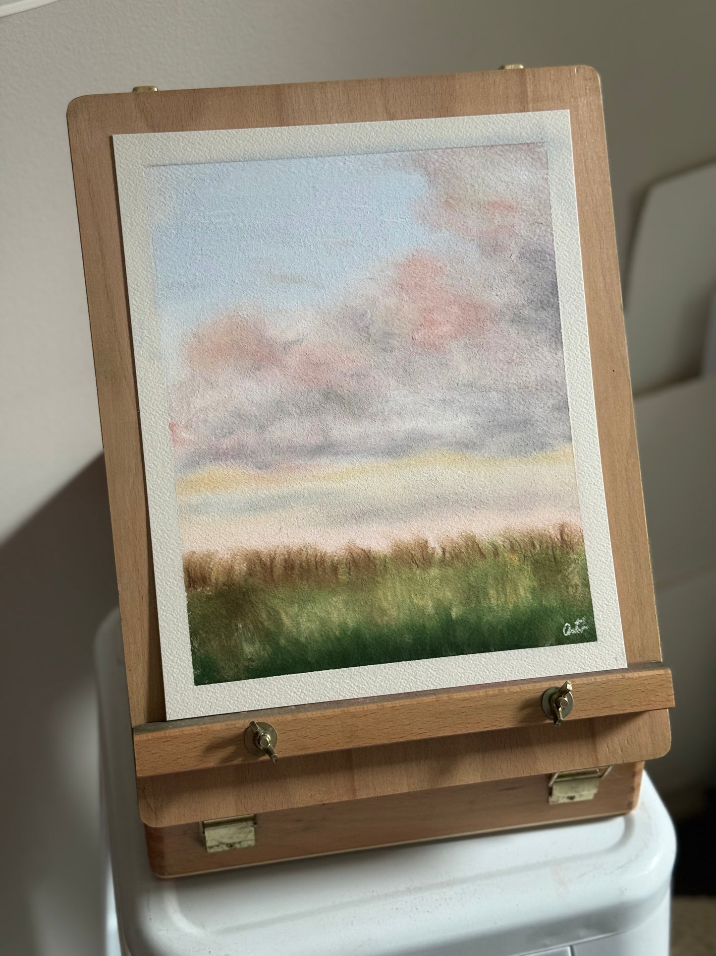 Clouded Sunset - 8x10"